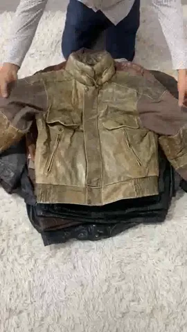 90s Vintage Leather Bomber Jackets Mix - 13 Pcs