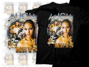 Alicia Keys Keep on Fallin Bootleg Graphic Png Digital Download