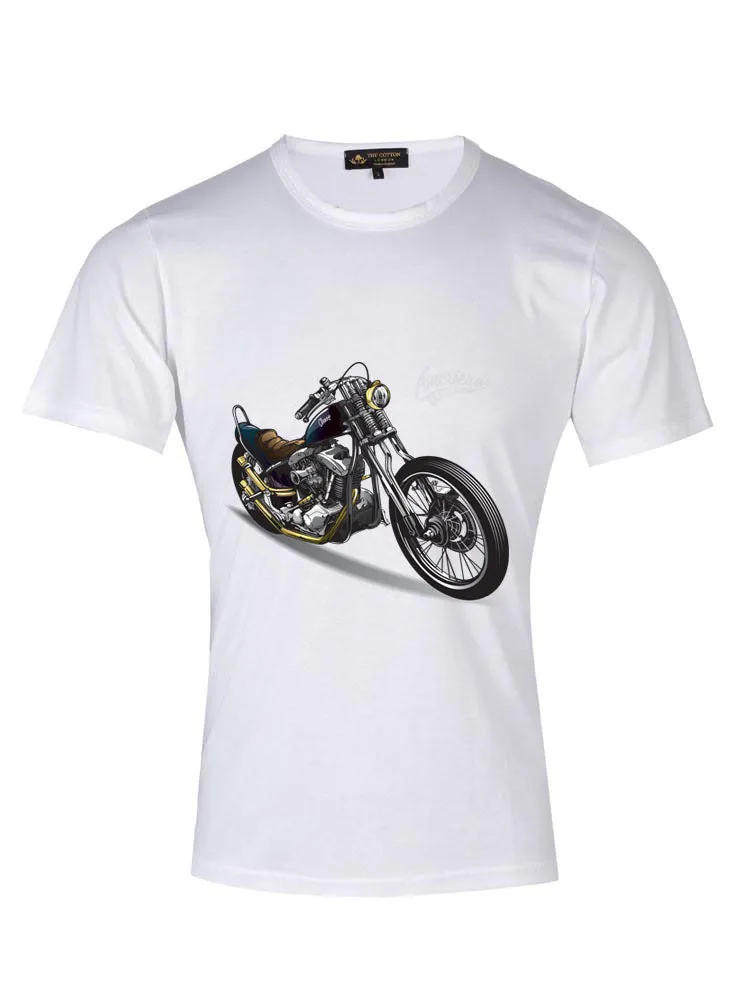 American Chopper Bike White T-shirt