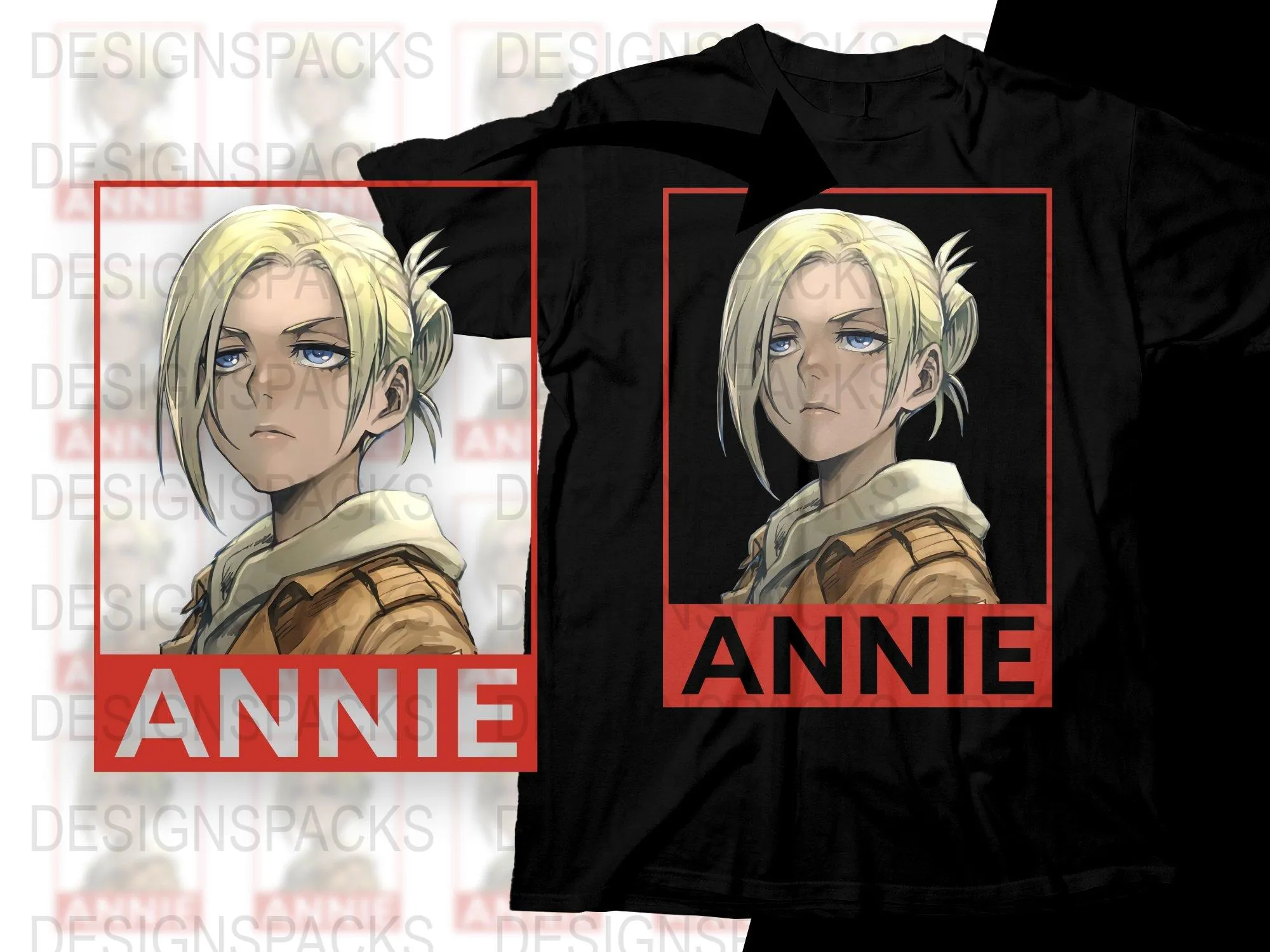 Annie Anime Graphic Tees Png Digital Download