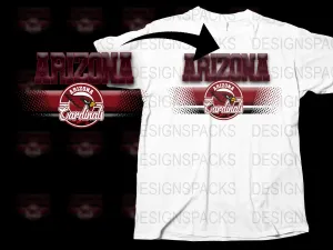 Arizona Cardinals Bold Graphic Design Png Digital Download