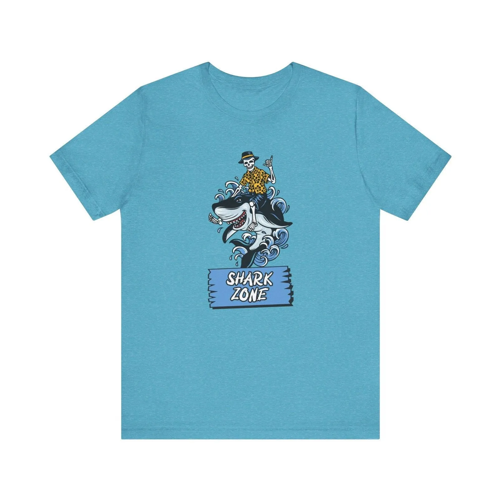 Beach Surfing the Shark Zone T Shirt