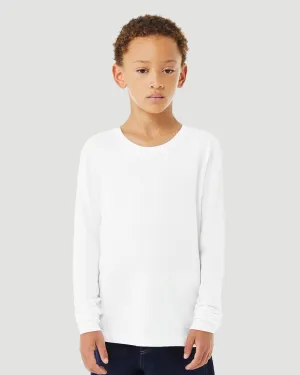 BELLA CANVAS Youth Heather CVC Long Sleeve Tee