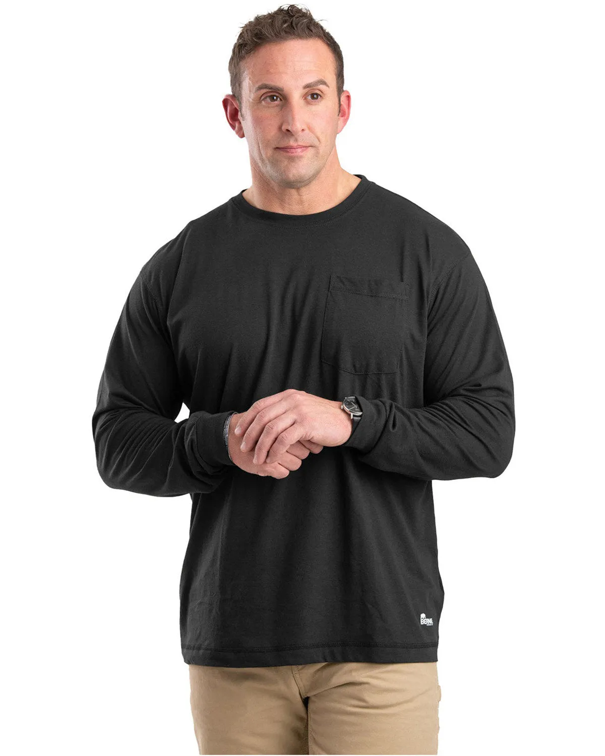 Berne Unisex Performance Long-Sleeve Pocket T-Shirt