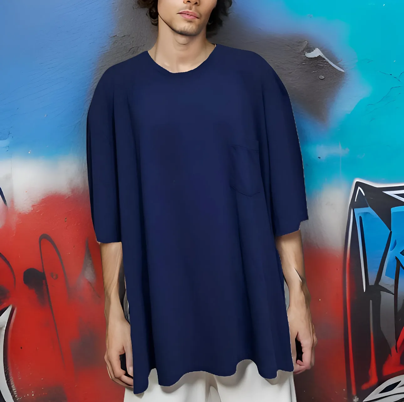 ^BRITCHES^ (BLUE) FRONT POCKET TEE (7XT) (Tall)