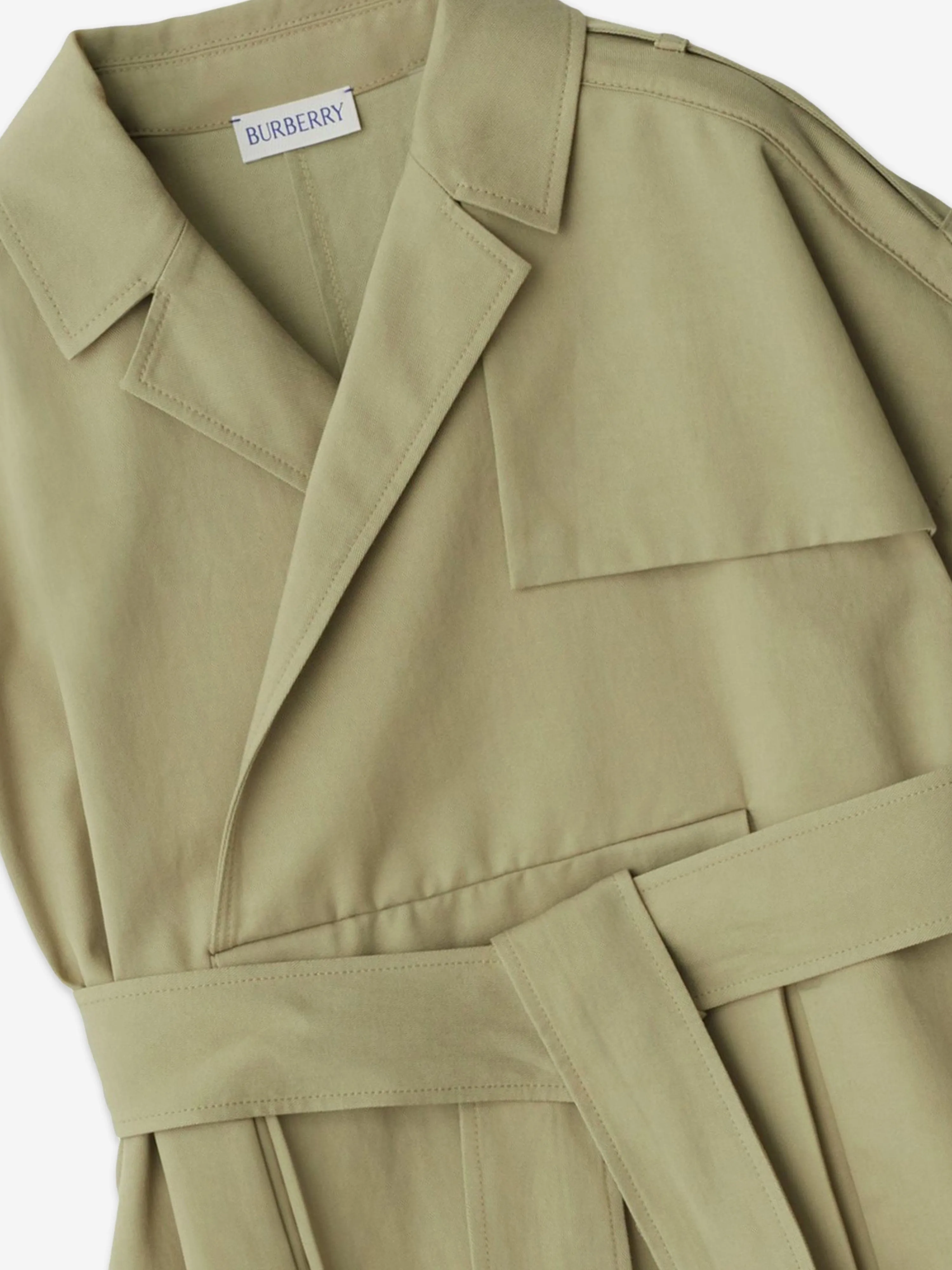 Burberry Girls Chloe Trench Dress in Green