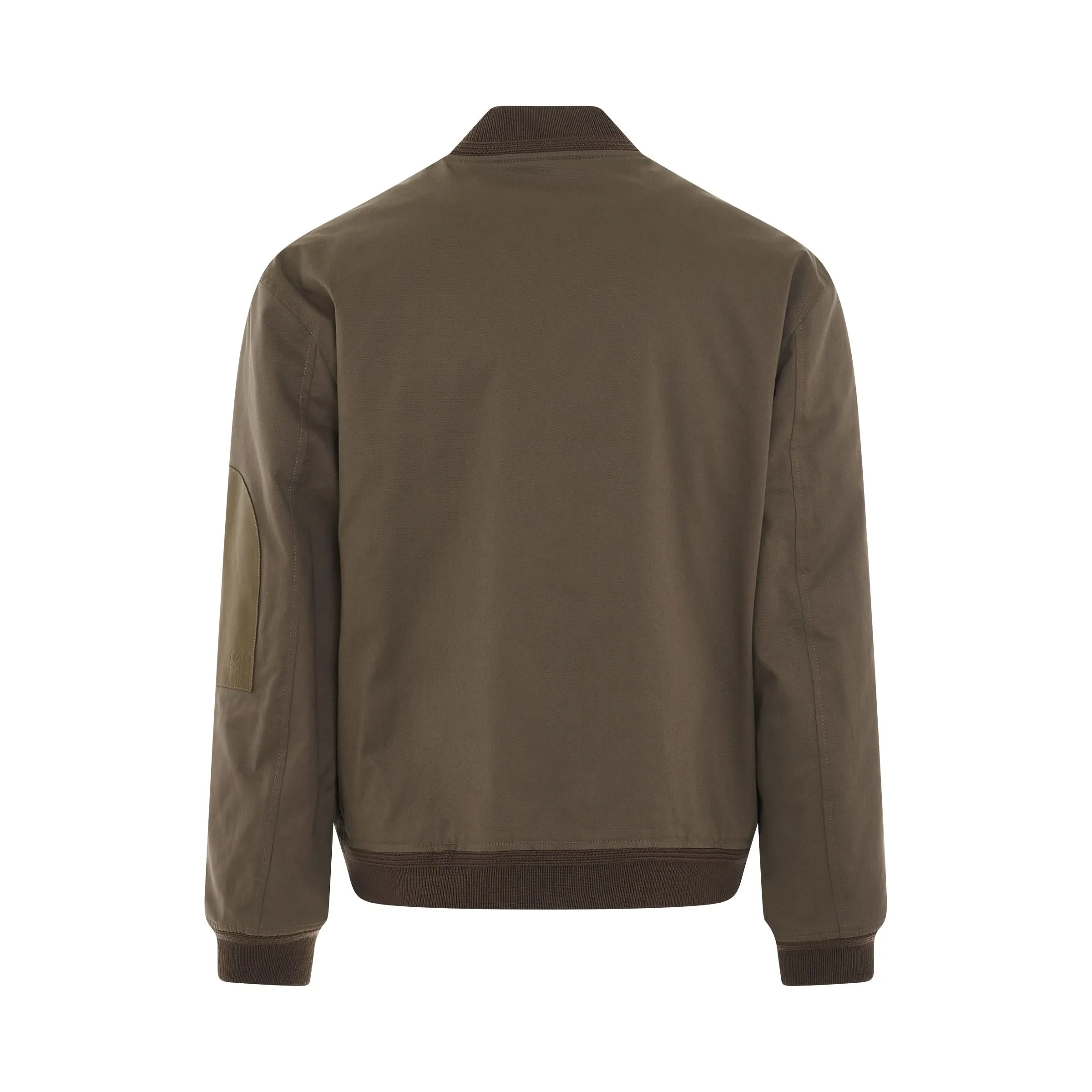 Cotton Bomber Jacket in Iron