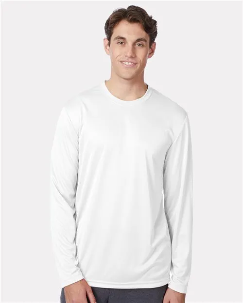 Custom Embroidered - Hanes - Cool DRI® Long Sleeve Performance T-Shirt - 482L