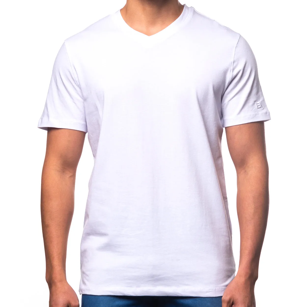 Essential V Neck T-Shirt - White