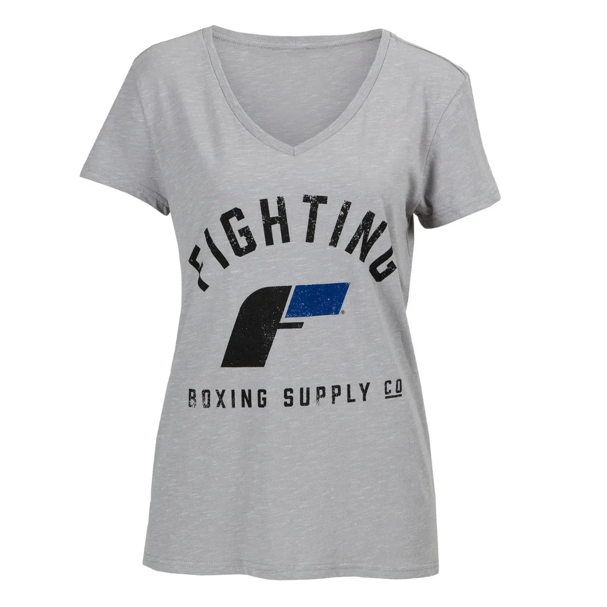 Fighting Women's Distressed V-Neck Tee