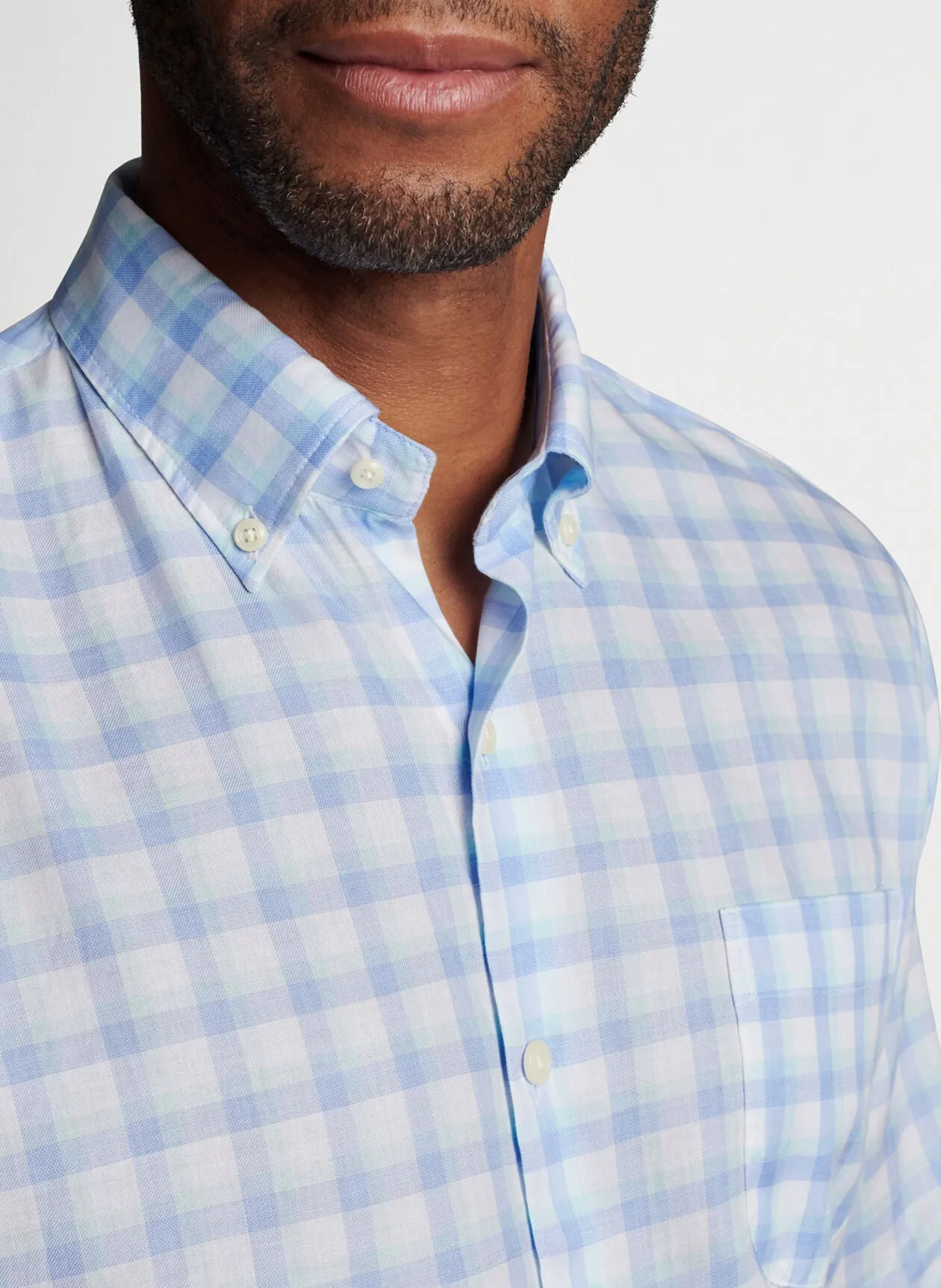 Finley Summer Soft Cotton Sport Shirt- Maritime Blue