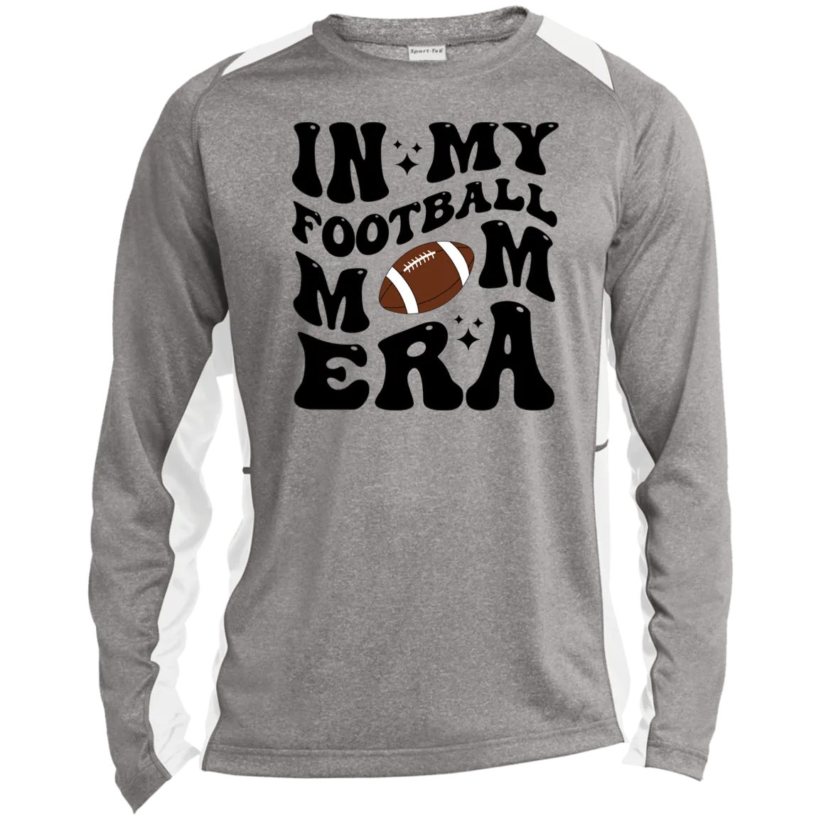 Football Mom ST361LS Long Sleeve Heather Colorblock Performance Tee