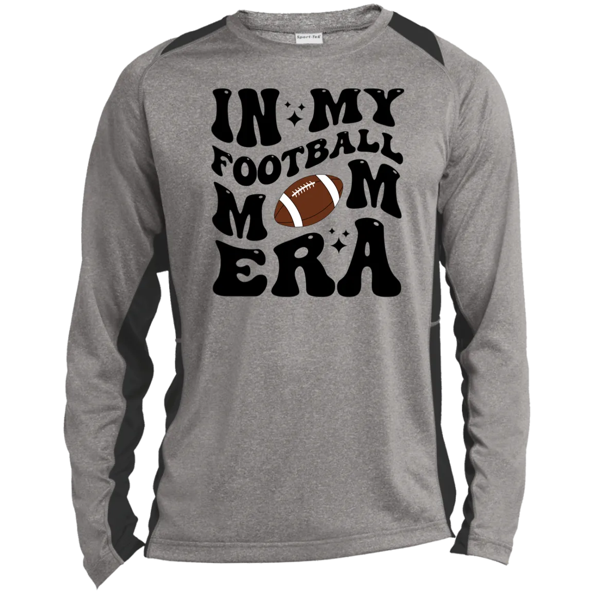 Football Mom ST361LS Long Sleeve Heather Colorblock Performance Tee