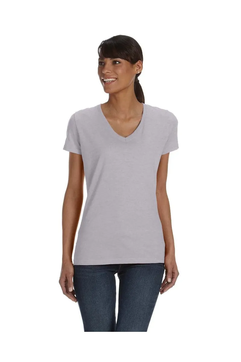 Fruit of the Loom L39VR: Ladies 5 oz HD Cotton V-Neck T-Shirt