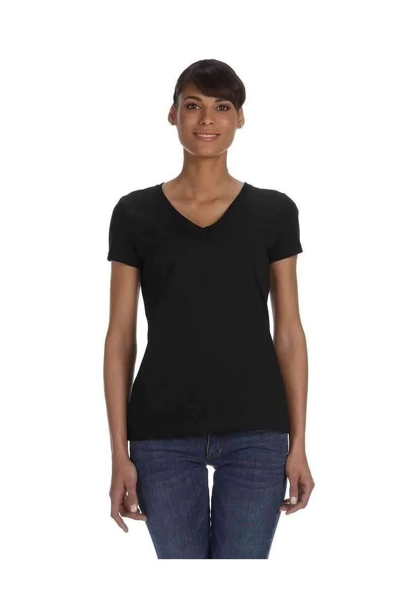 Fruit of the Loom L39VR: Ladies 5 oz HD Cotton V-Neck T-Shirt