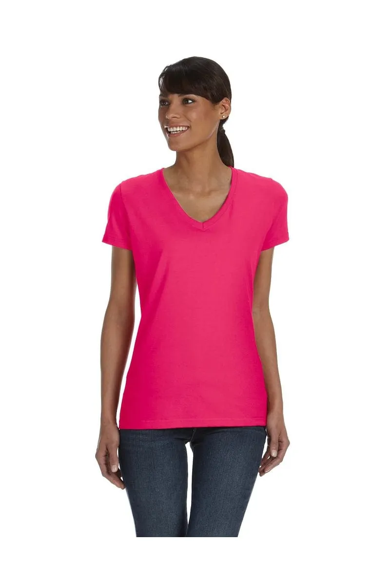 Fruit of the Loom L39VR: Ladies 5 oz HD Cotton V-Neck T-Shirt