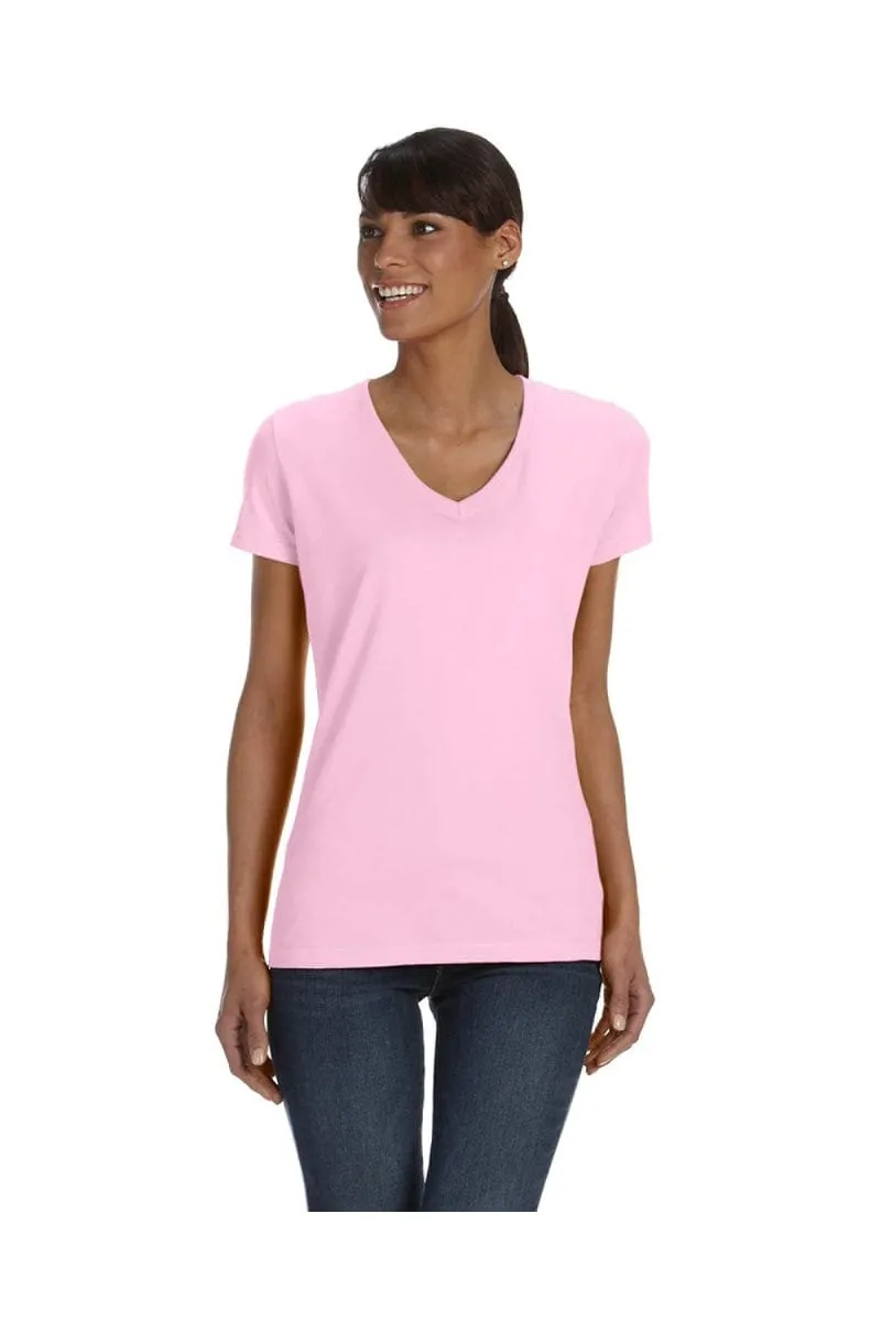 Fruit of the Loom L39VR: Ladies 5 oz HD Cotton V-Neck T-Shirt