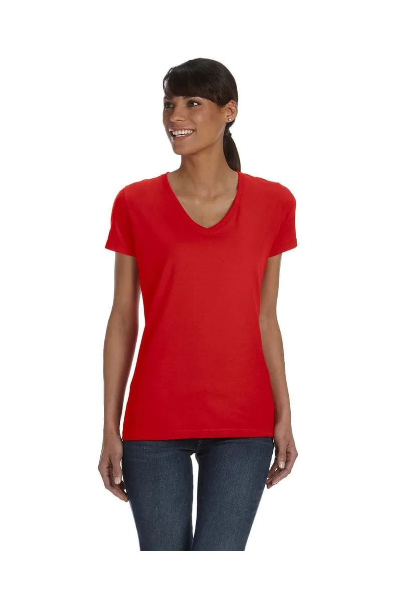 Fruit of the Loom L39VR: Ladies 5 oz HD Cotton V-Neck T-Shirt