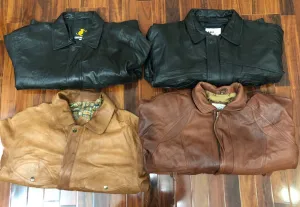 G0094 Vintage Men Leather Bomber Jackets 10 Pieces