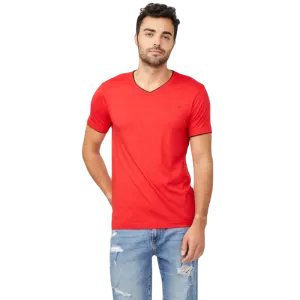 Guess Factory Armin V-Neck T-shirt, red