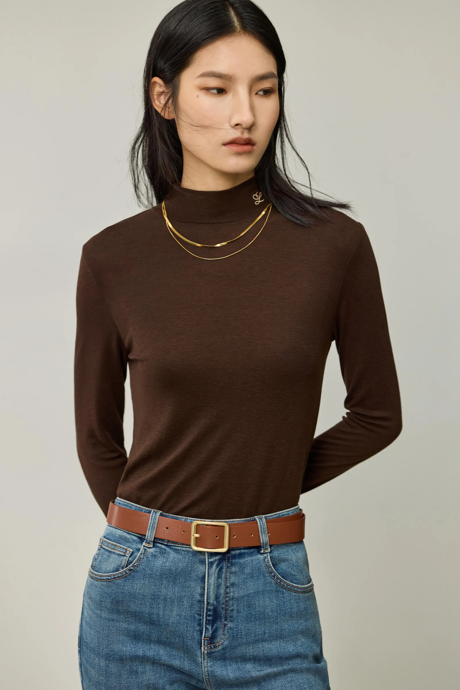 LILY Versatile Lyocell Long Sleeve T-Shirt