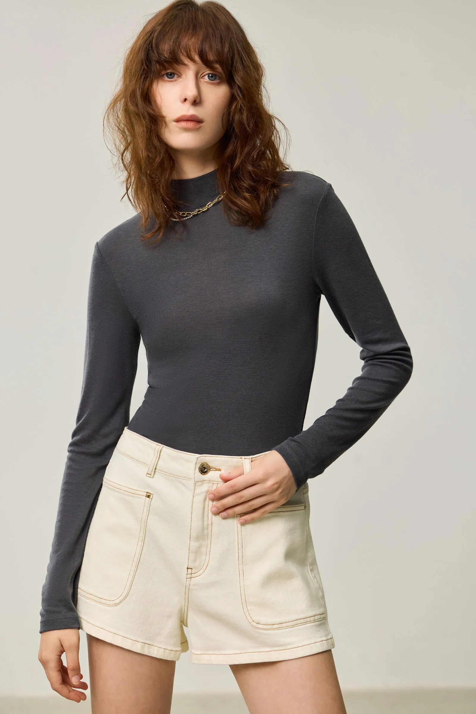 LILY Versatile Lyocell Long Sleeve T-Shirt