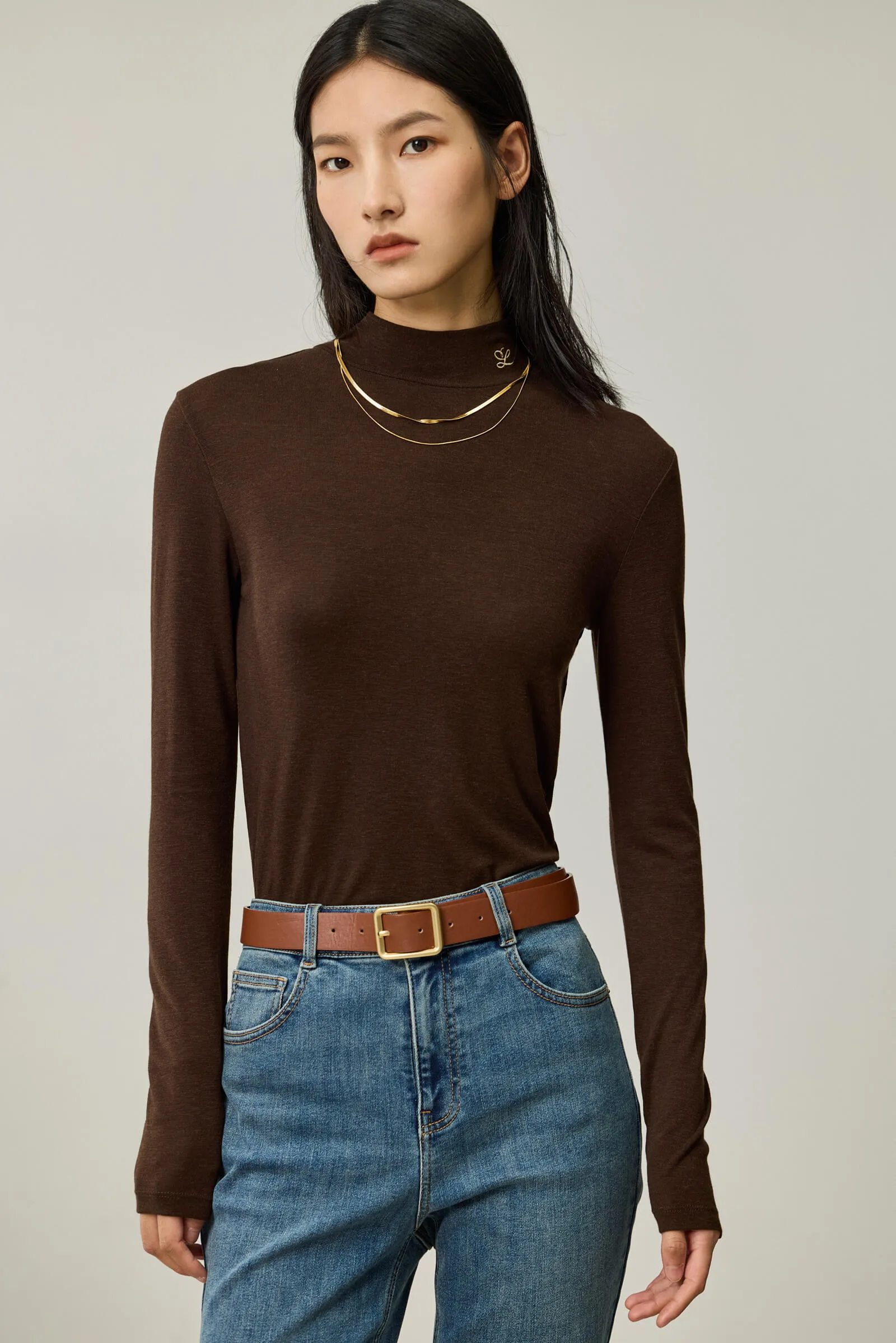 LILY Versatile Lyocell Long Sleeve T-Shirt