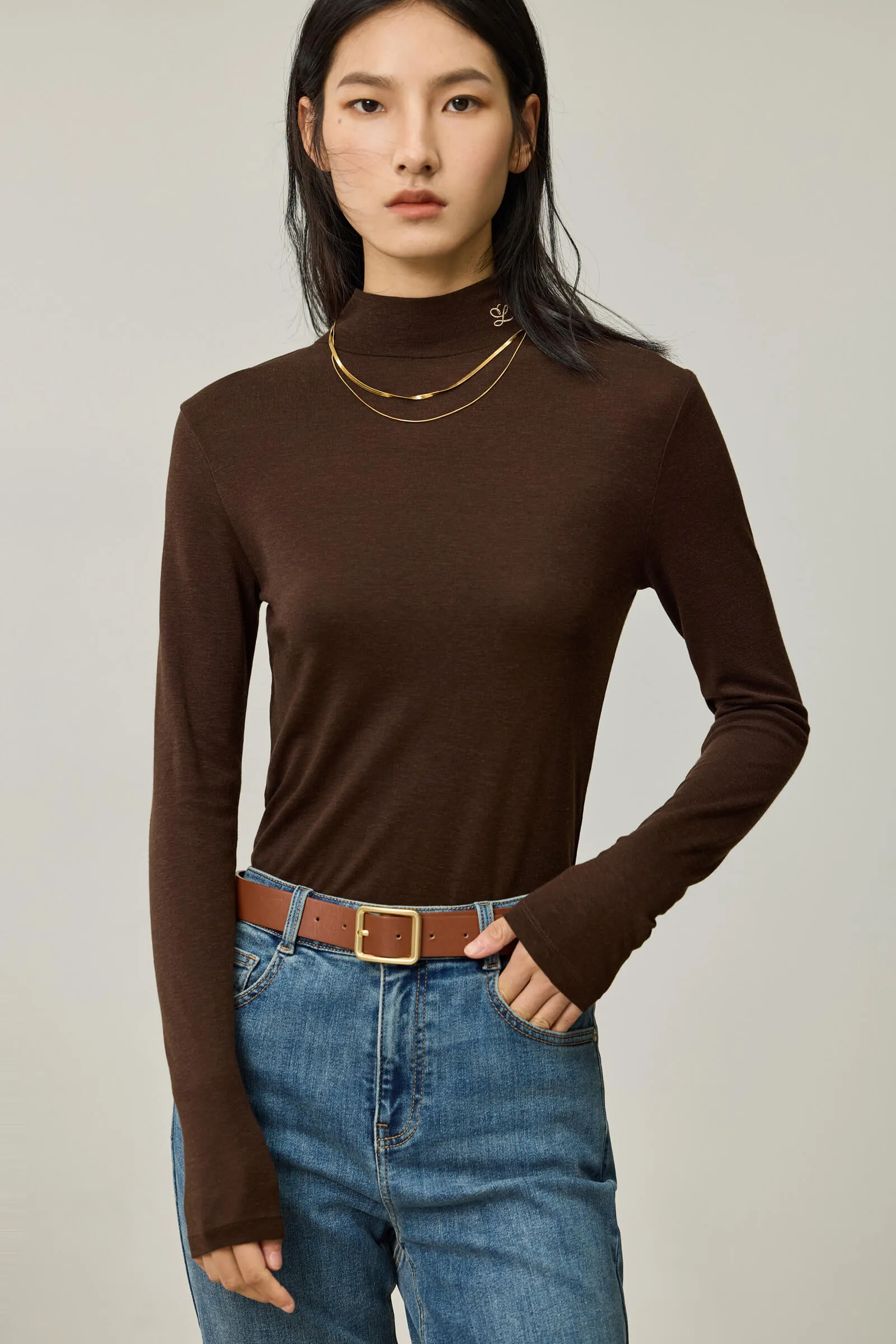 LILY Versatile Lyocell Long Sleeve T-Shirt