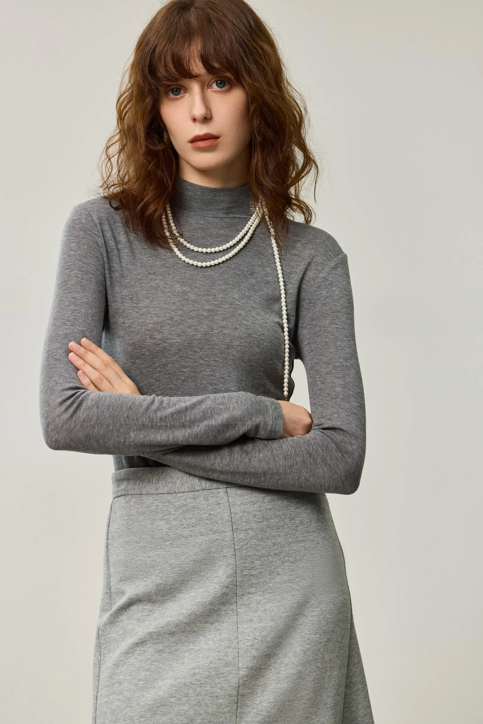 LILY Versatile Lyocell Long Sleeve T-Shirt