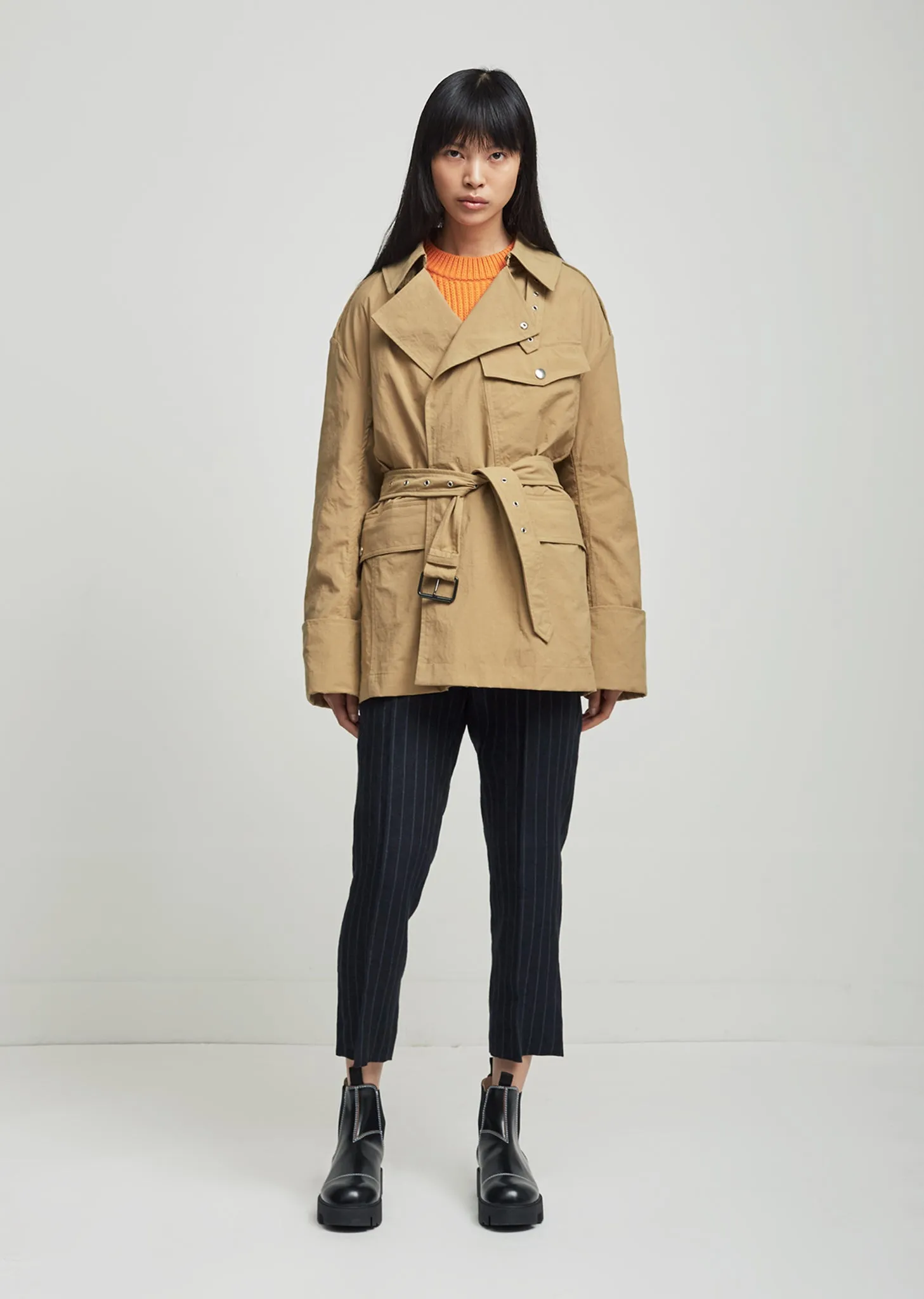 Lorenzo Short Trench Coat