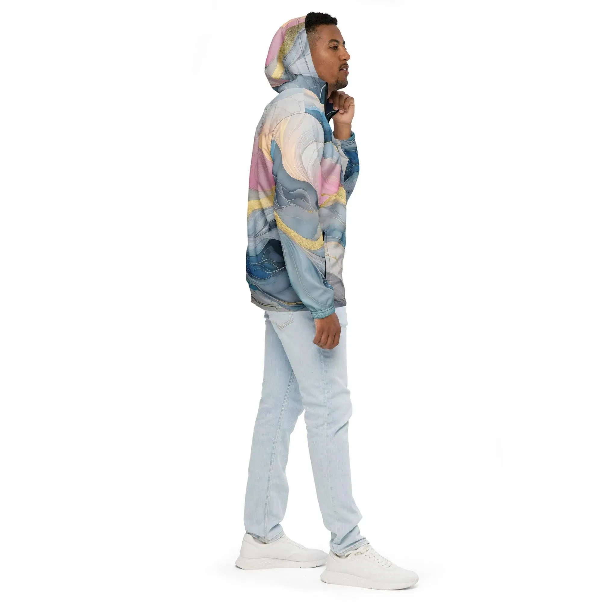 Marble Sky Waterproof Hooded Jacket