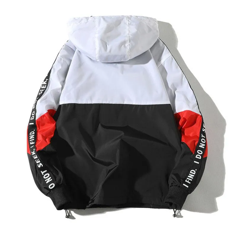 Men's Casual Hooded Windbreaker