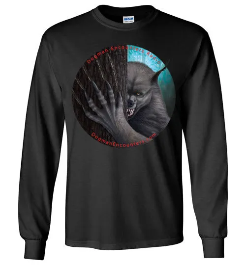 Men's Dogman Encounters Rogue Collection Long Sleeve T-Shirt (no border with red font)