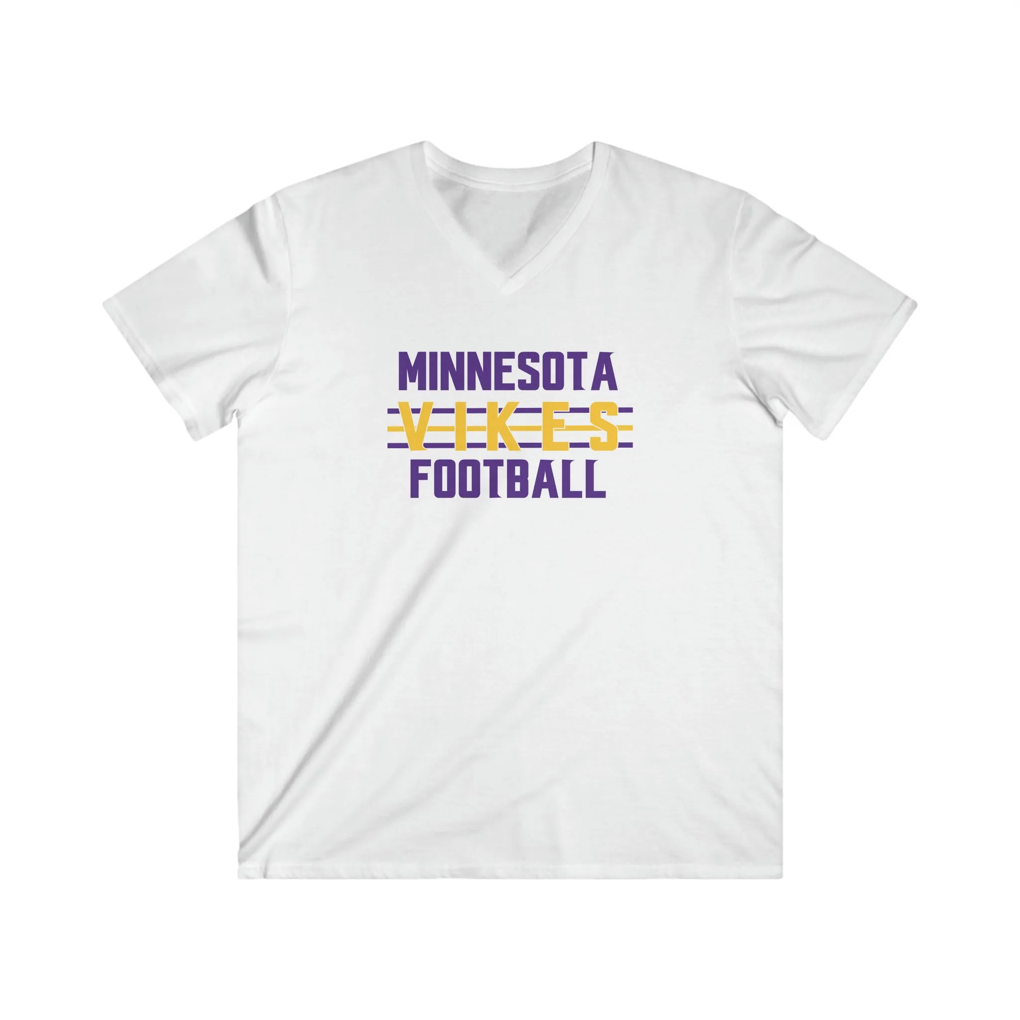 Men's Fitted V-Neck Short Sleeve - Vikes Football