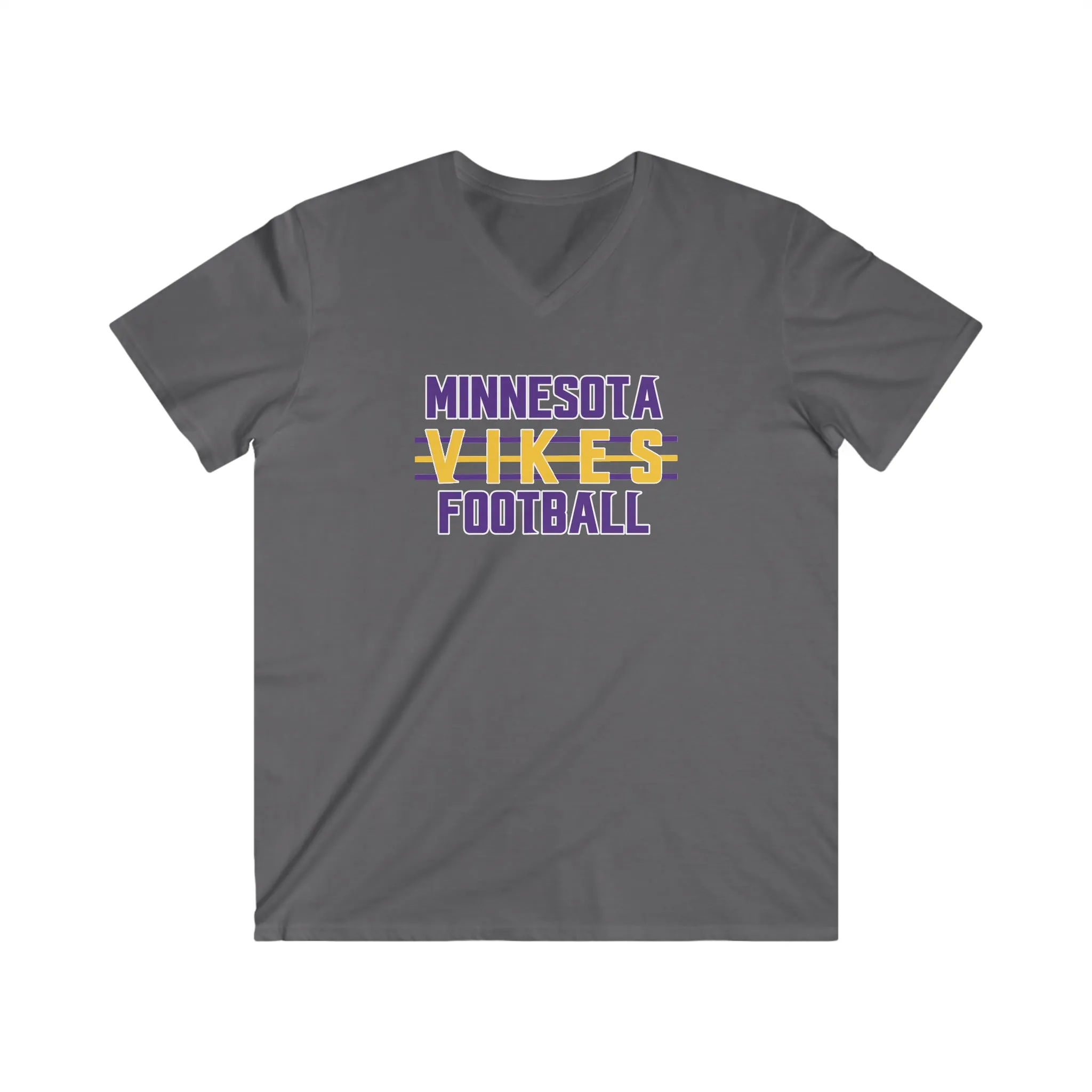 Men's Fitted V-Neck Short Sleeve - Vikes Football