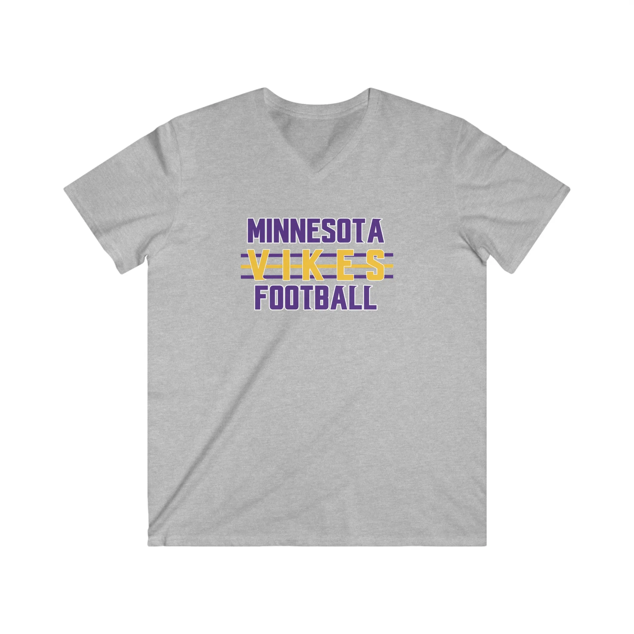 Men's Fitted V-Neck Short Sleeve - Vikes Football