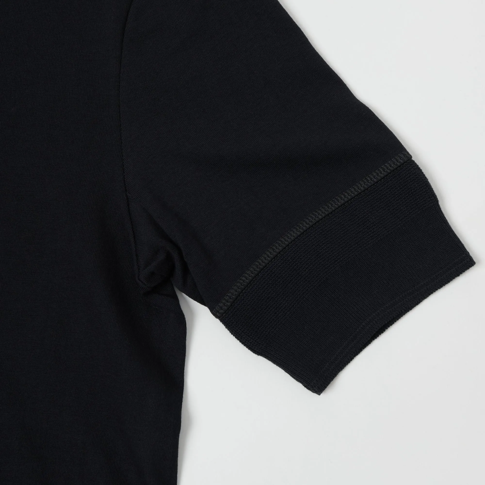 Merz b. Schwanen 207 Short Sleeve Henley - Charcoal