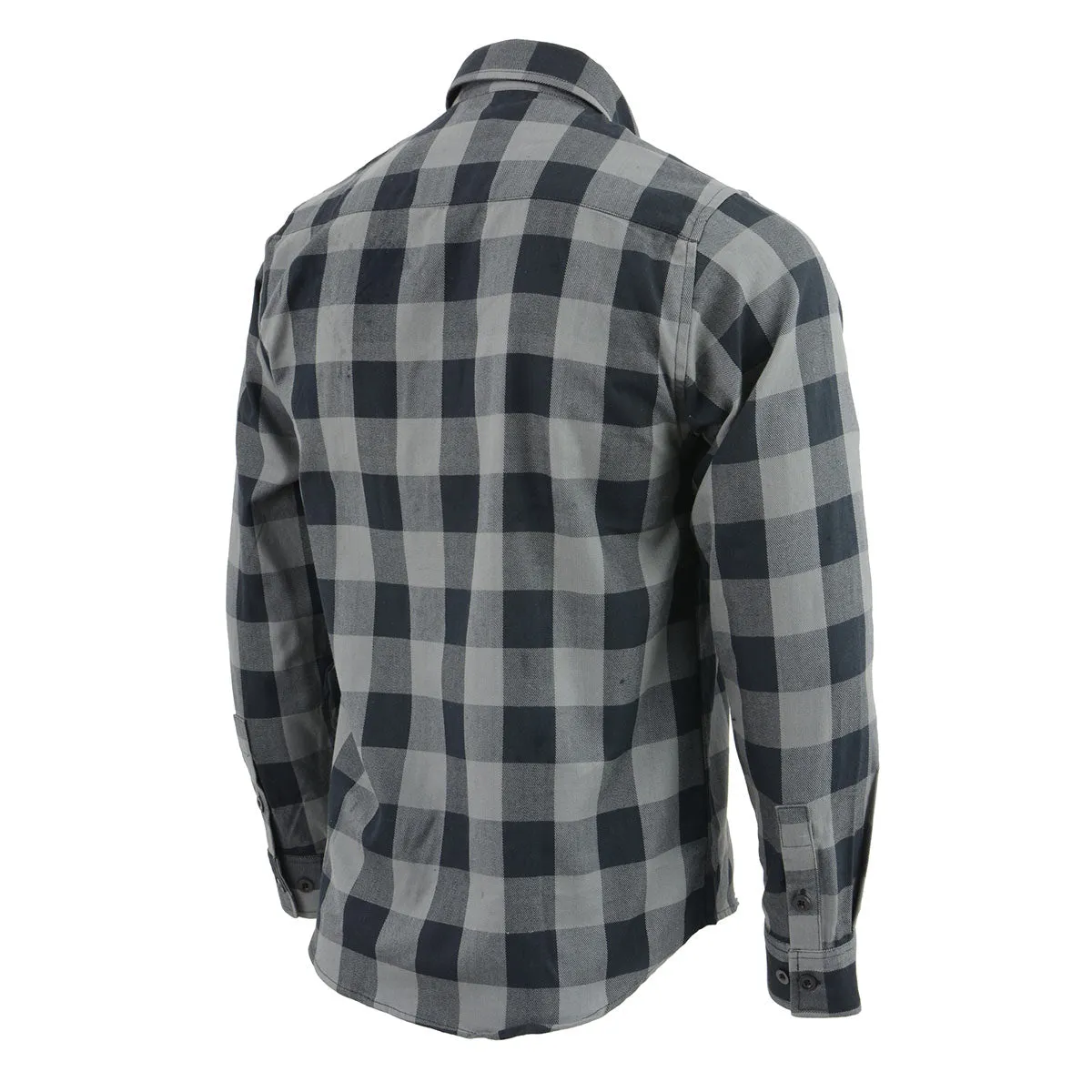 NexGen MNG11630 Men's Black and Grey Long Sleeve Cotton Flannel Shirt