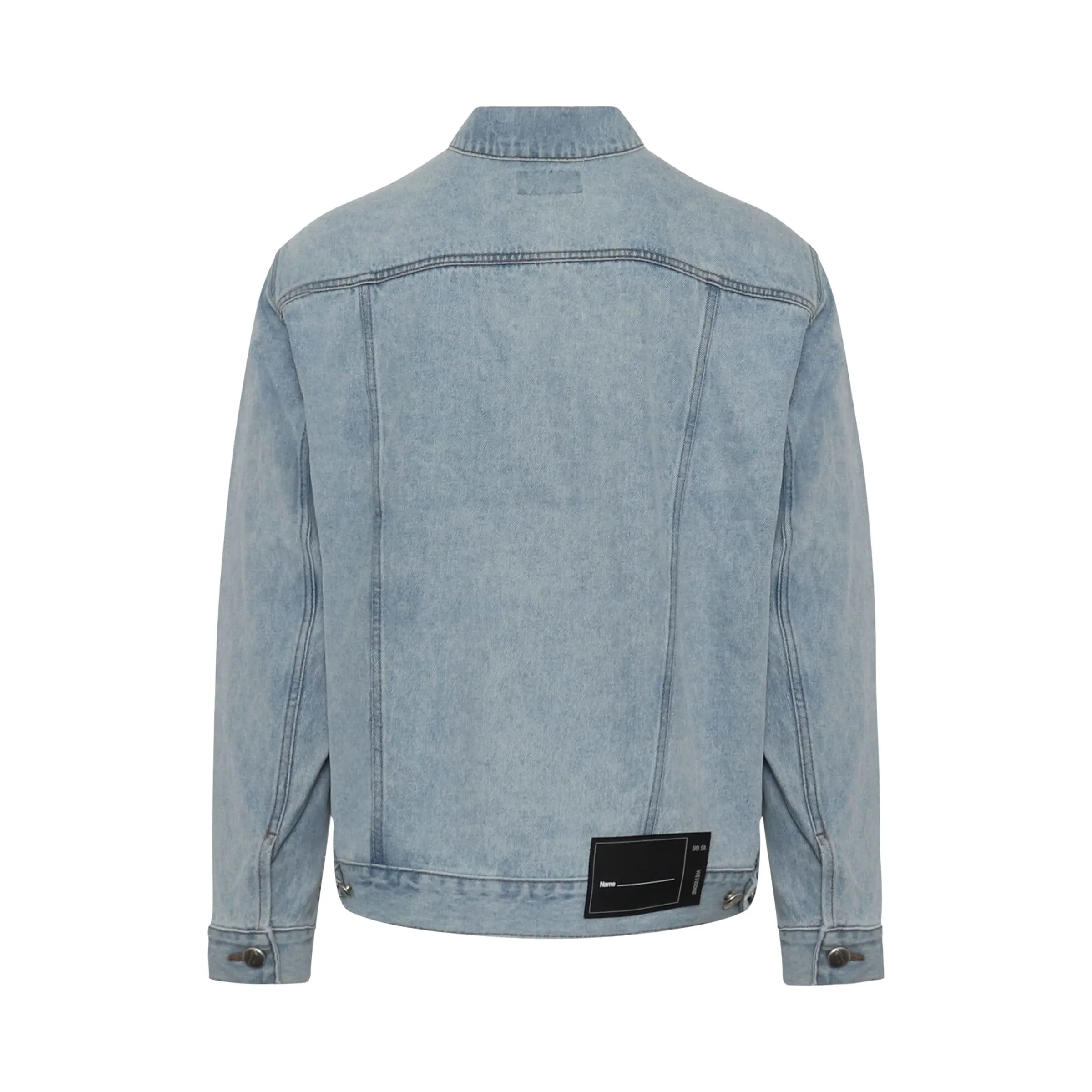 Oversized Denim Jacket in Ice