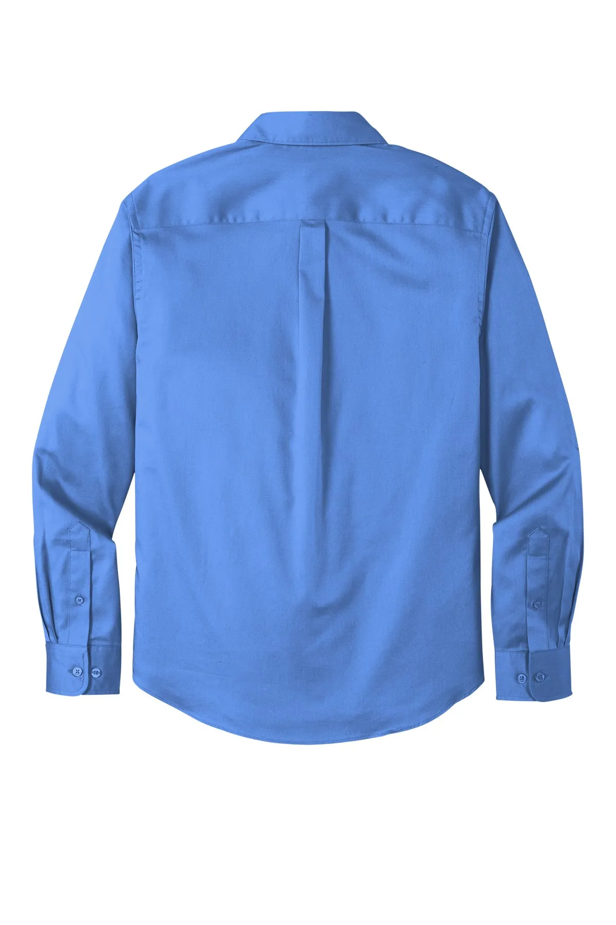 Port Authority® Long Sleeve SuperPro React™ Twill Shirt - Ultramarine Blue