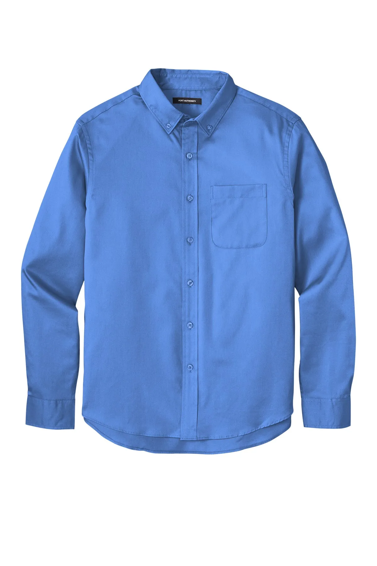 Port Authority® Long Sleeve SuperPro React™ Twill Shirt - Ultramarine Blue