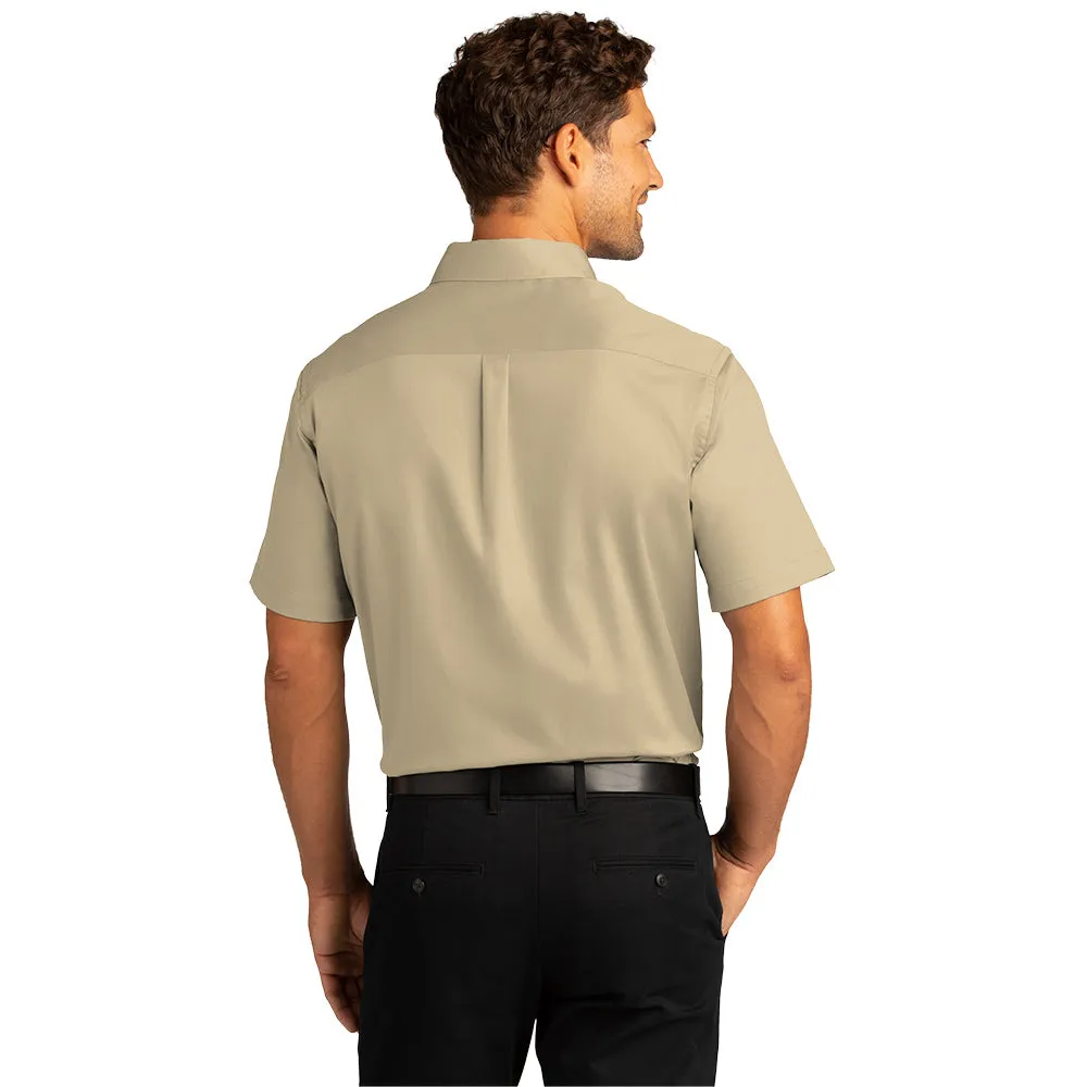 Port Authority® Short Sleeve SuperPro React™ Twill Shirt - Wheat