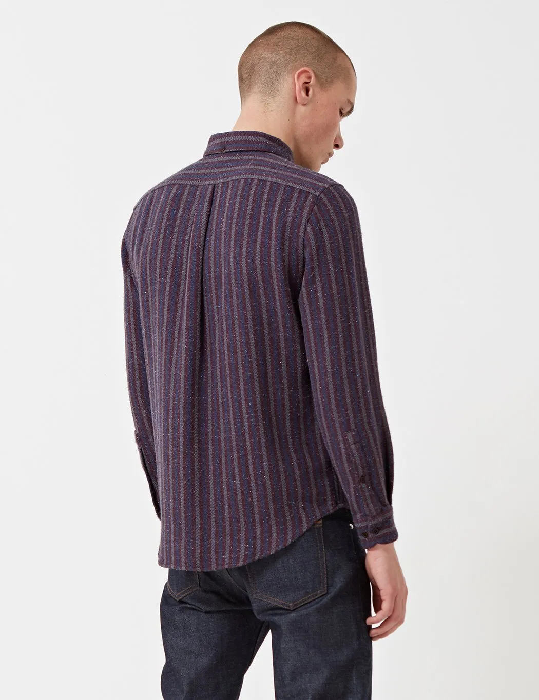 Portuguese Flannel Tica Striped Shirt - Red