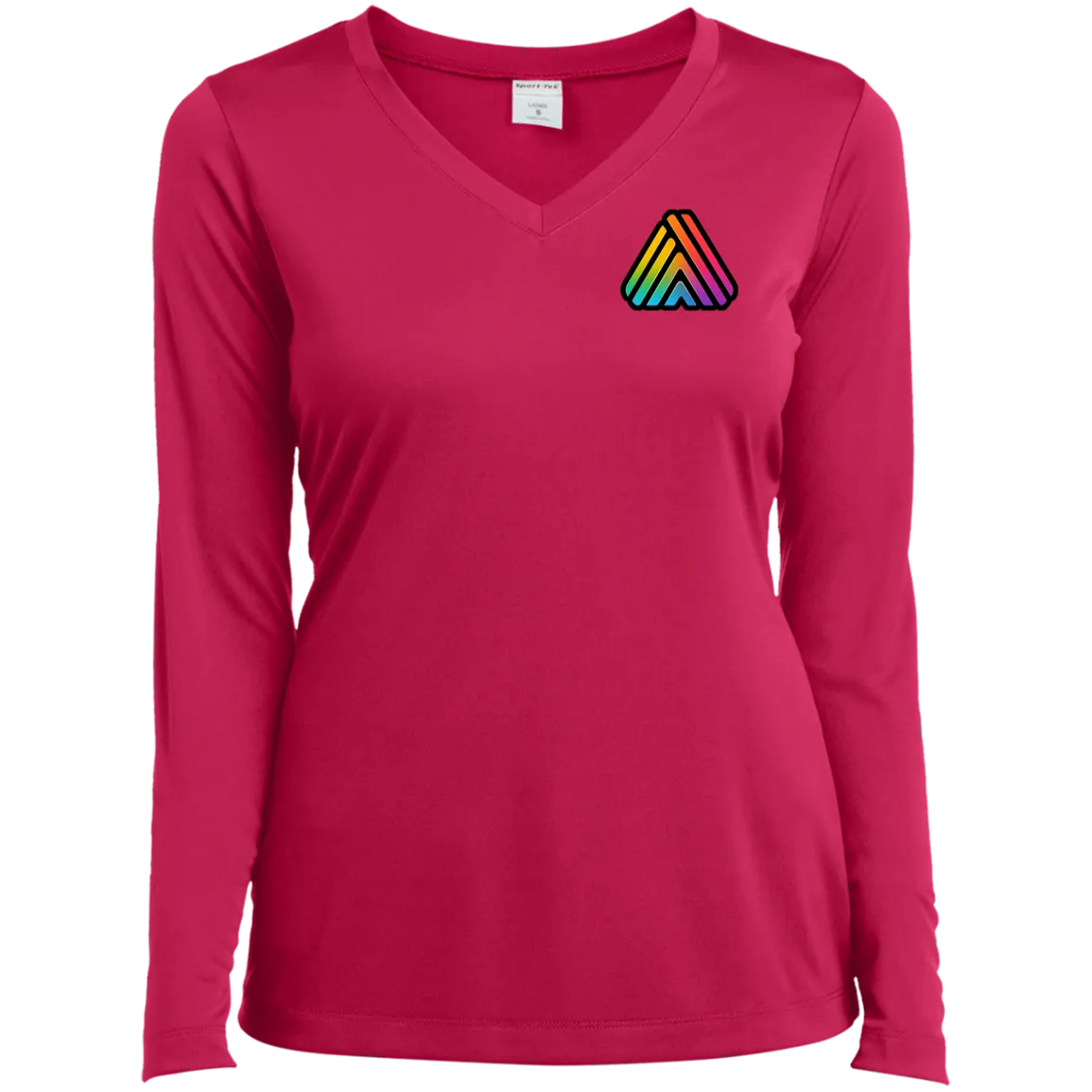 Qreatrz Ladies’ Long Sleeve Performance V-Neck Tee