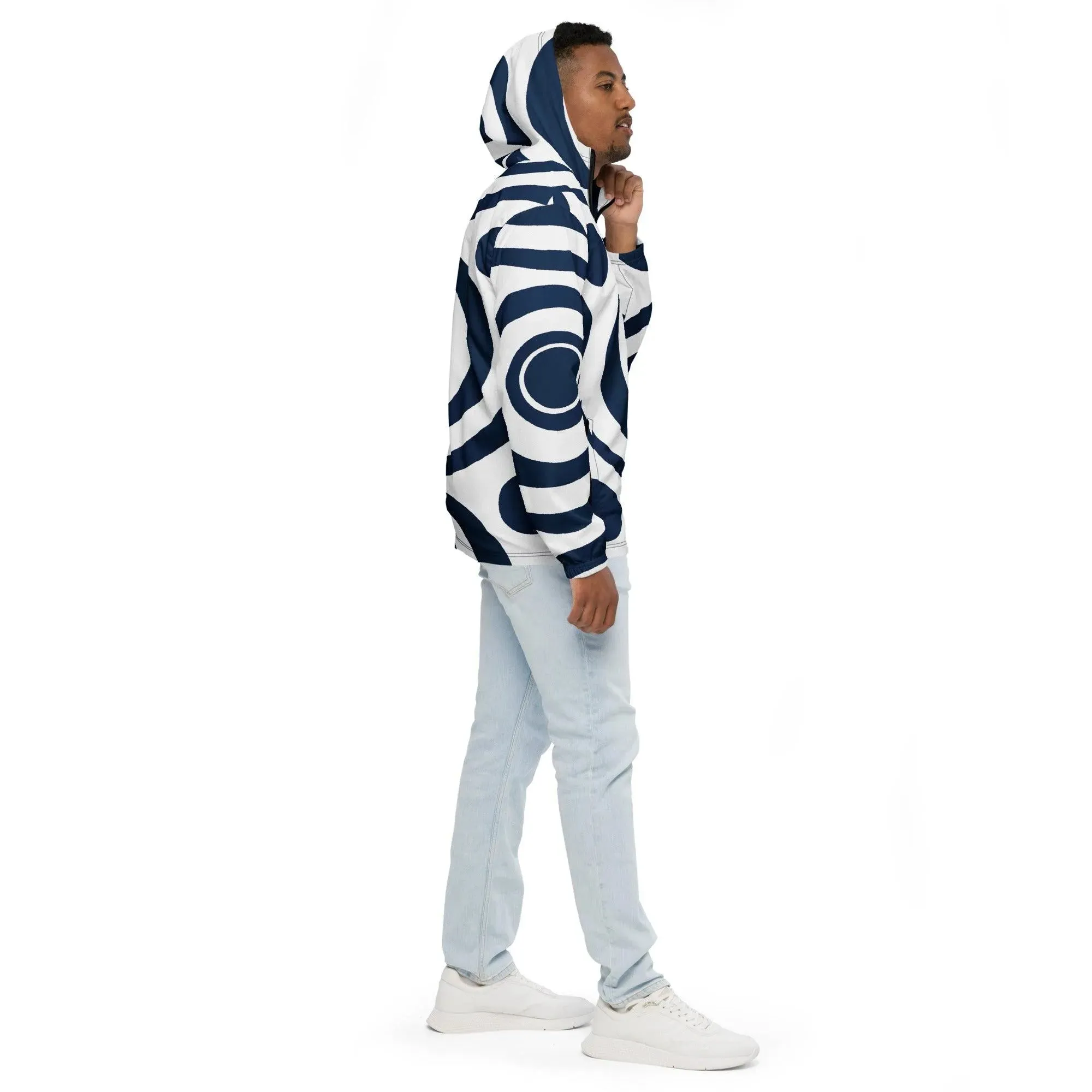 Regal Navy Zephyr Hooded Windbreaker