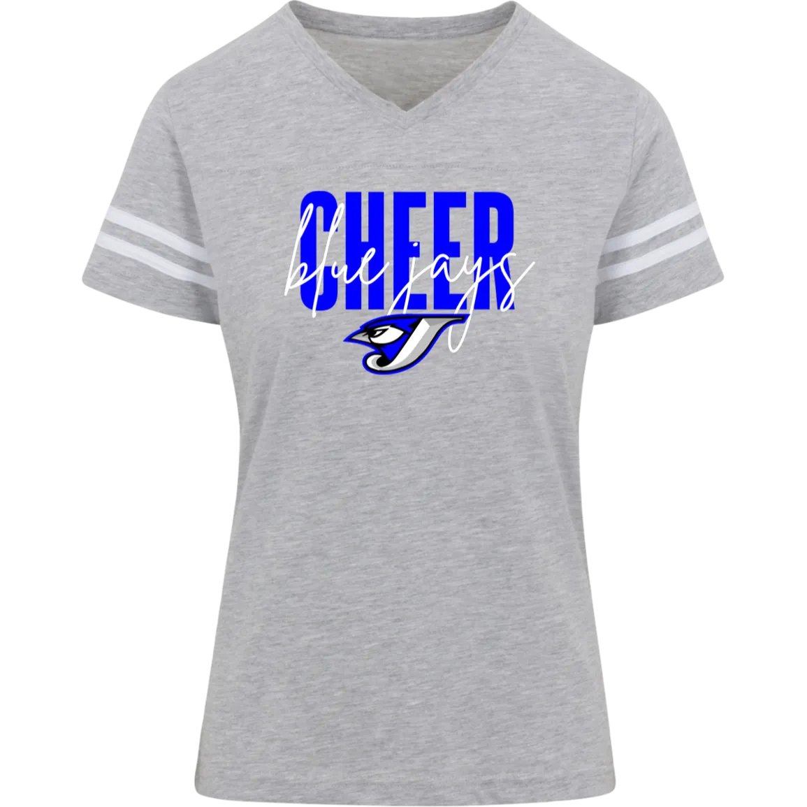 Script Cheer 3537 LAT Womens Football Tee