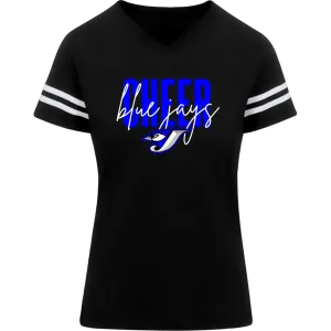 Script Cheer 3537 LAT Womens Football Tee