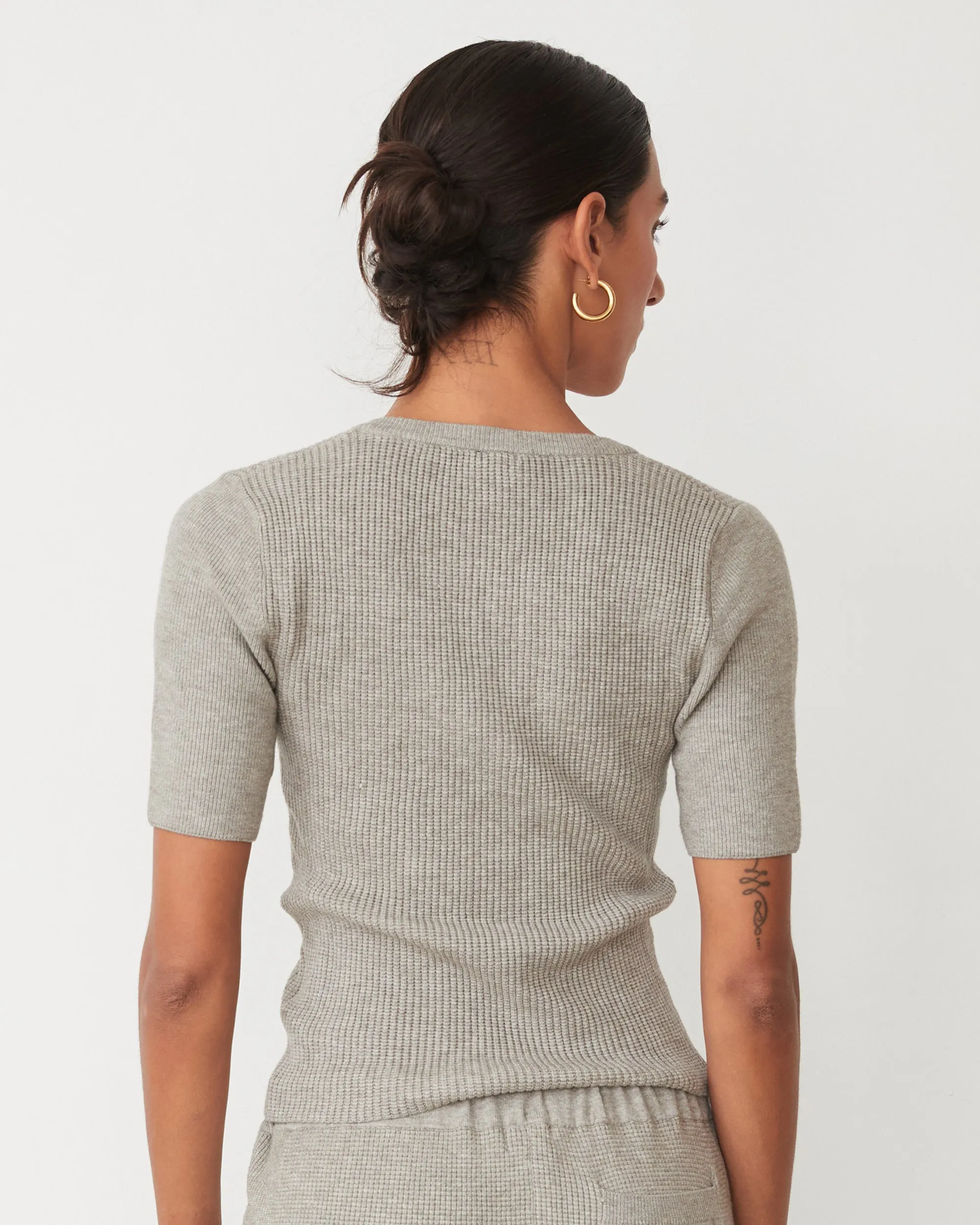 Softknit Rib Waffle Henley