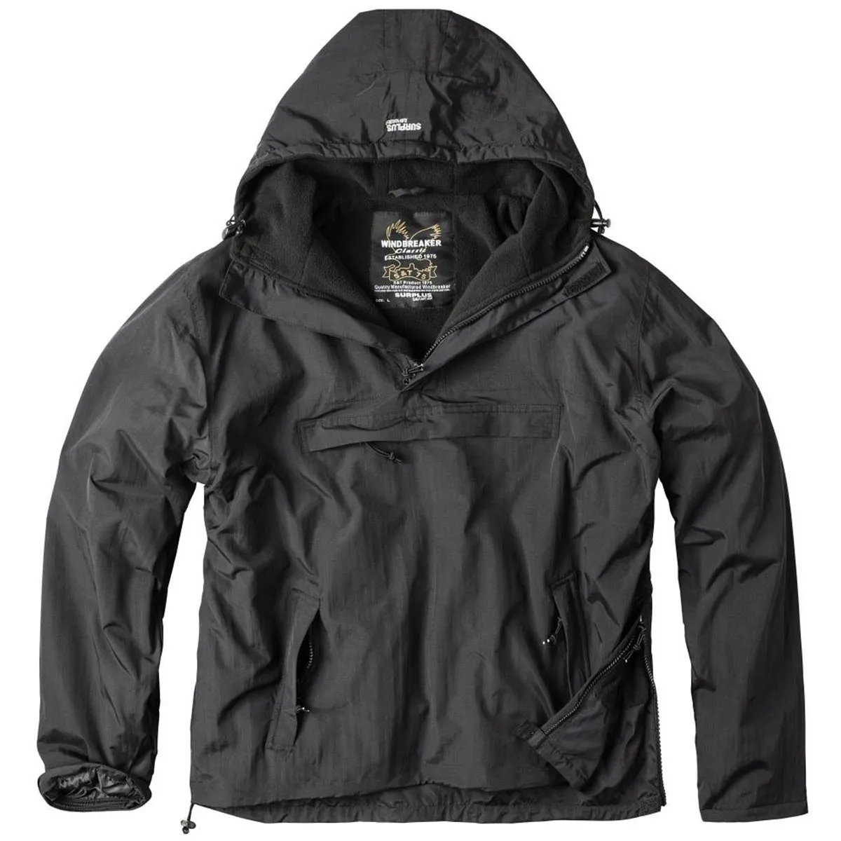 Surplus Windbreaker Jacket Black