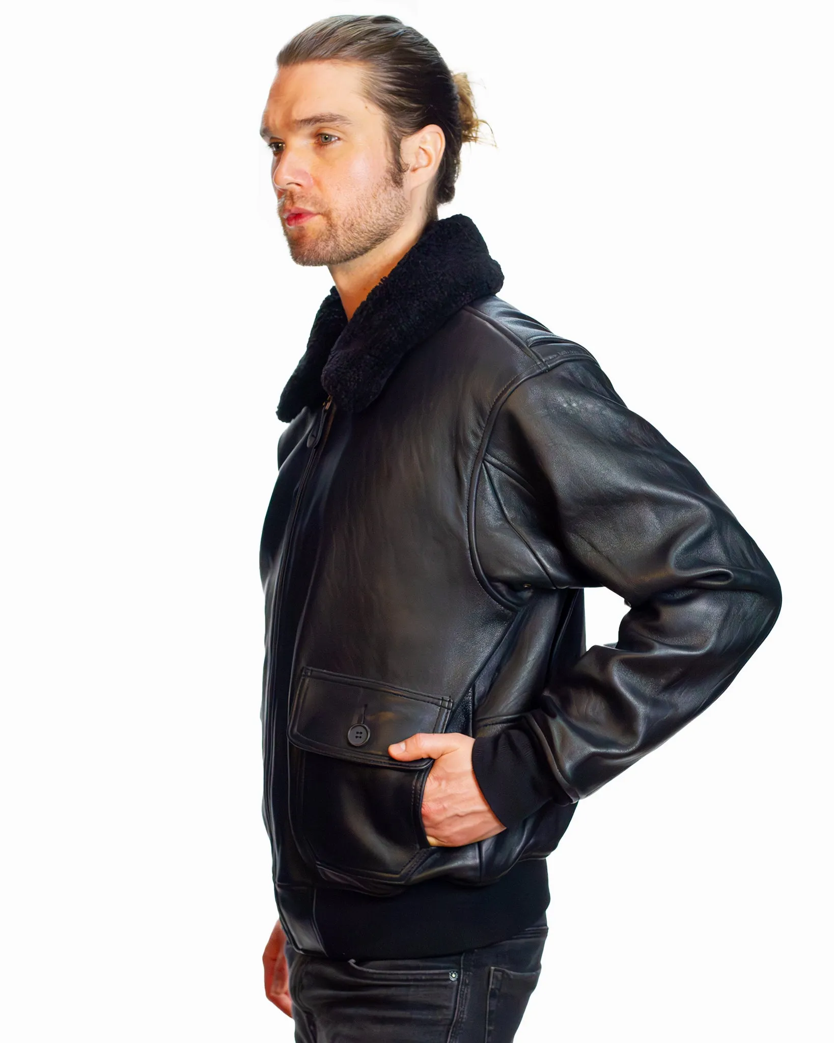 TOP GUN® OFFICIAL MILITARY G-1 LEATHER JACKET